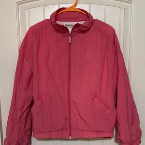 Vintage 90s Reebok Pink Windbreaker Jacket